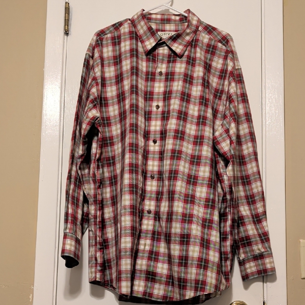 Orvis Multicolor Plaid Button-Down Shirt